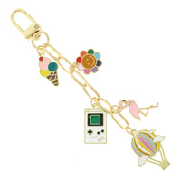 90's NOSTALGIA THEME BAG CHARM CHAIN
